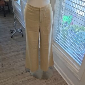 Ralph Lauren Cream Silk Trousers